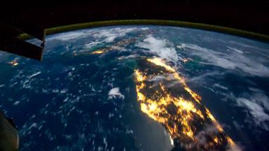 地球地球晚上场景空间视图国际空间站国际空间站公共域图片美国国家航空航天局时间孩子