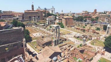 伟大的罗马罗马论坛具有里程碑意义的罗马意大利宽倾斜拍摄