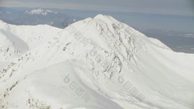 空中视图直升机飞行山西伯利亚