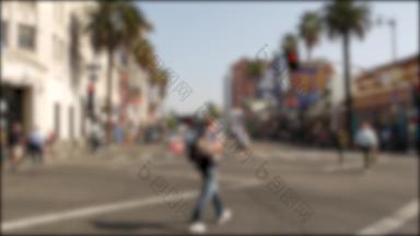 走名声散步这些洛杉矶好莱坞大道加州美国行人走十字路口街道娱乐电影行业标志性的旅游具有里程碑意义的手掌城市