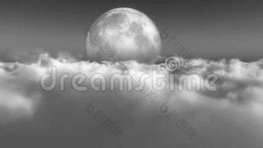 飞在云上满月