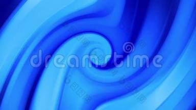 创意抽象蓝色背景与液体抽象梯度的明亮蓝色颜色混合缓慢。 4k平滑无缝隙