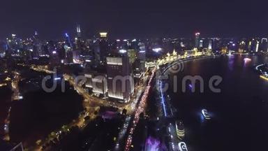 上海<strong>陆家嘴</strong>城市夜景的一幕