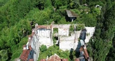 <strong>古图</strong>遗迹空中。 阿布哈兹。 旧房子。