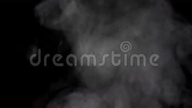烟雾或蒸汽透明背景与阿尔法通道。