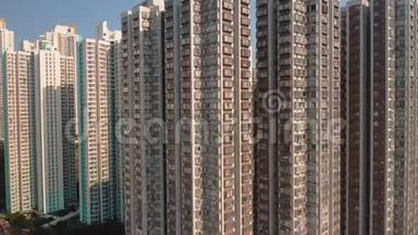 许多相同的公寓房，中国的一个住宅区