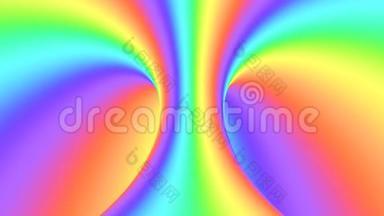 光谱迷幻的光学错觉.. 抽象彩虹催眠背景..