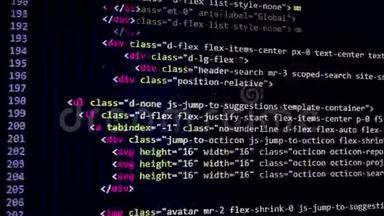 软件源码画面.. 编程代码。 写<strong>剧本</strong>。 程序员编辑代码