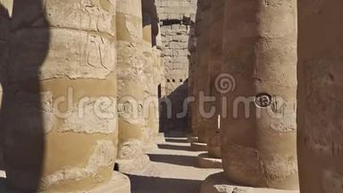 埃及卢克索的卡尔纳克神庙。 卡尔纳克神庙建筑群，俗称卡尔纳克，由各种腐朽<strong>庙宇</strong>组成，