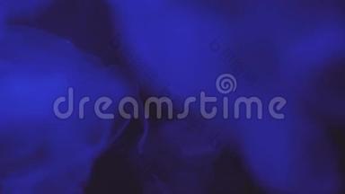 霓虹紫水母在水下用彩光照射.. 海水咸水水族馆里的水母。 多种颜色