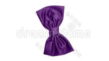 蝴蝶结装饰服装，紫色