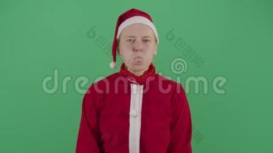 女圣诞老人的舌头