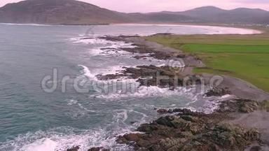爱尔兰Inishowen省Tullagh湾的鸟瞰图-爱尔兰共和国Donegal县