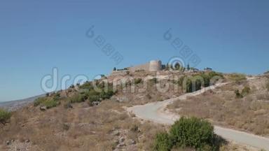 阿尔巴尼亚Sarande的Lekuresi城堡历史遗迹