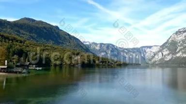 在斯洛文尼亚的Bohinj湖的风景如画。