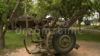 ZPU-2柬埔寨<strong>战争</strong>博物馆高射炮