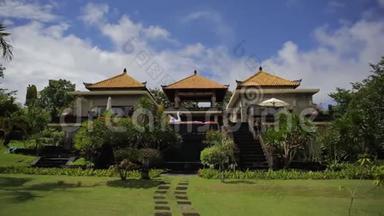 印尼传统建筑巴厘岛的一个古老胜地