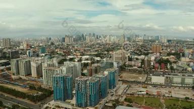 在马尼拉建造高现代住宅。 菲律宾首都马尼拉市.. 现代都市