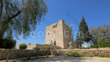 塞浦路斯中世纪科洛西古堡的历史地标，游览区<strong>总览</strong>
