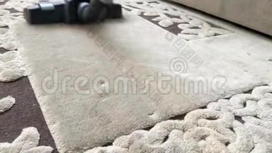 打扫卧室里的地毯。 内务处理程序