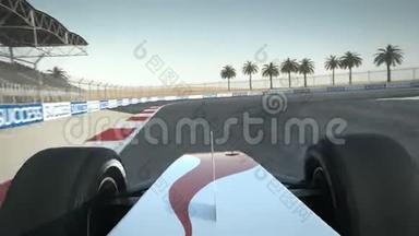 沙漠电路驱动器F1赛车`POV