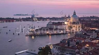 威尼斯大运河的暮光之城