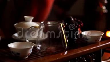 茶道。 传统工艺的<strong>饮茶</strong>准备.. 传统的茶叶酿造。 编制概念过程