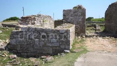 保加利亚Kaliakr角一座古老堡垒的废墟