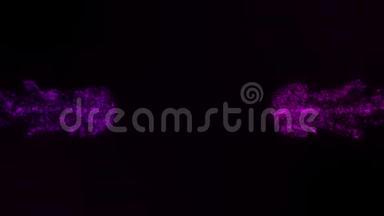紫色碰撞粒子内部标志运动背景