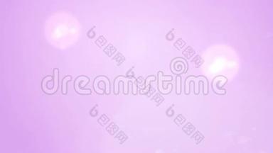 软粉色背景下的波克光粒子作为动画背景下的背景运动层