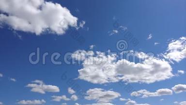 蓝天云景，延时4k，轻松自由的氛围