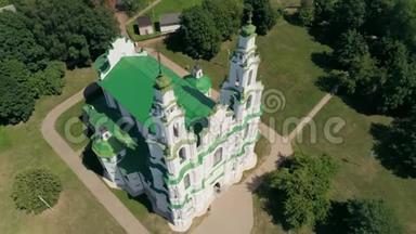 白俄罗斯波洛茨克圣索菲亚教堂，欧洲东正教地标
