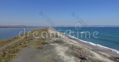 保加利亚波莫里湖海之间的沙带
