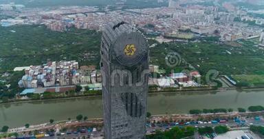 中国美丽的<strong>高楼</strong>，中国生活的对比，一座以美丽为背景的<strong>高楼</strong>