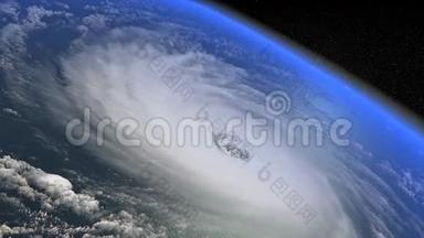 从太空高清视频中看到的巨<strong>大风</strong>暴