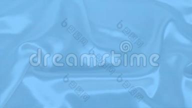 美丽的蓝色丝绸面料，<strong>轻</strong>柔地披着小褶子，<strong>奢</strong>华，婚礼概念，纹理，背景，卡片形式，复制空间