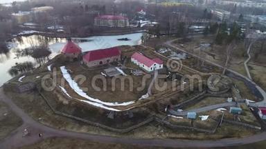 炮台Korela，四月航拍视频.. 俄罗斯普里泽茨克