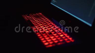 红色背光键盘