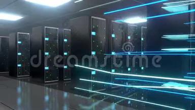 3D4K服务器机房-数据中心-存储/<strong>托管</strong>/快速互联网概念