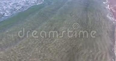 沙纹和冷黑海波，波莫里，保加利亚