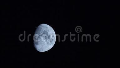 月亮横过。 超高清4k延时