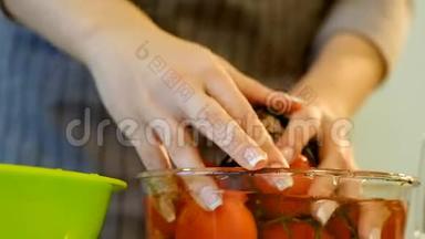 饮食卫生健康烹调洗番茄