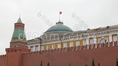 莫斯科<strong>红</strong>色广场的克里姆林宫<strong>围墙</strong>和政府大楼