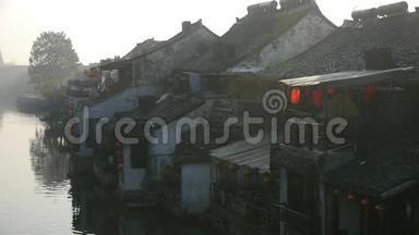 中国上海西塘水乡传统民居。