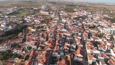 葡萄牙阿图盖亚·达巴利亚。 城市全景，从无人机上射击。