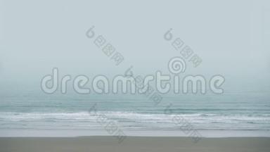 <strong>薄雾</strong>海滩海岸景观