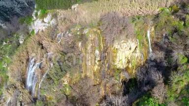 在废弃的Trozena村附近的矛盾瀑布。 塞浦路斯利马索尔区
