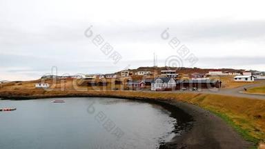 冰岛DjAºpivogur美丽的小村庄渔夫海港