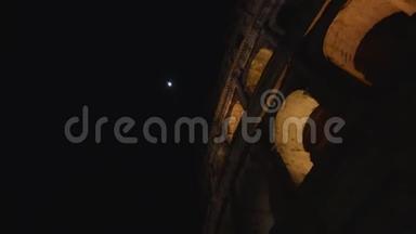 罗马竞技场和月亮的拱门，4K