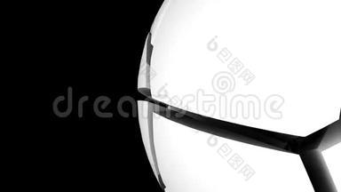 三维空间球体，抽象技术背景，几何数字三维渲染背景